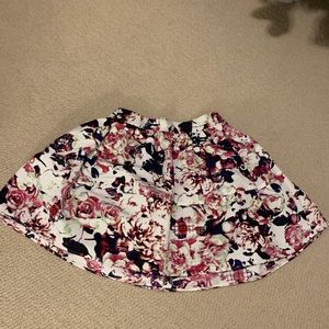 Mini floral prints skirt